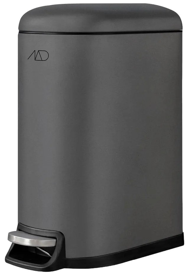 Cestino in metallo a pedale grigio scuro 10 l Walther - Mette Ditmer Denmark