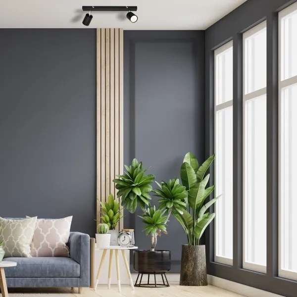 LED Luce Spot a LED TUNE 2xGU10/4,8W/230V nero