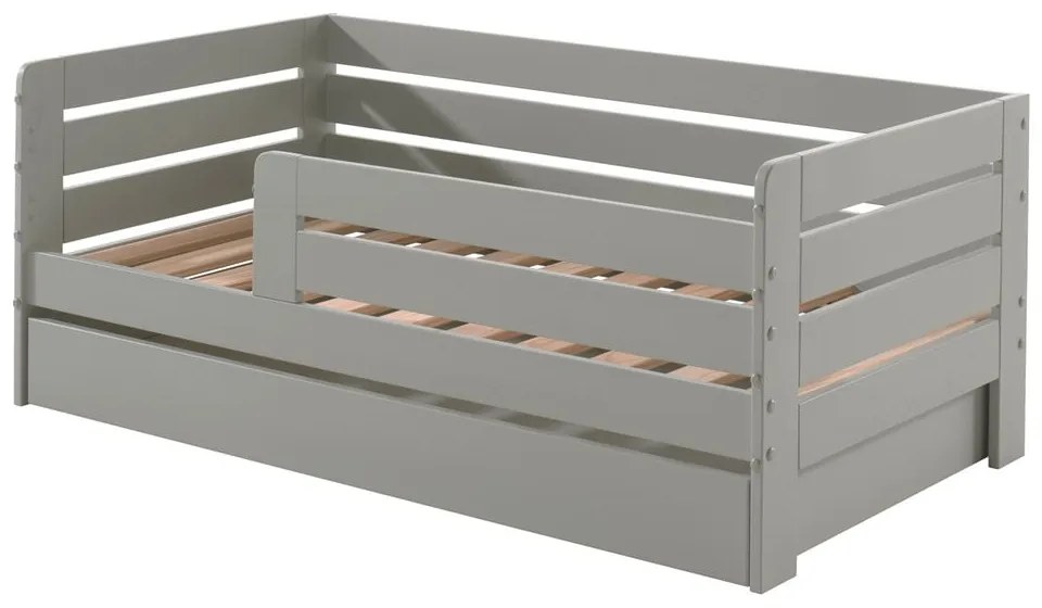 Cassetto grigio sotto il letto dei bambini 70x140 cm Peuter - Vipack