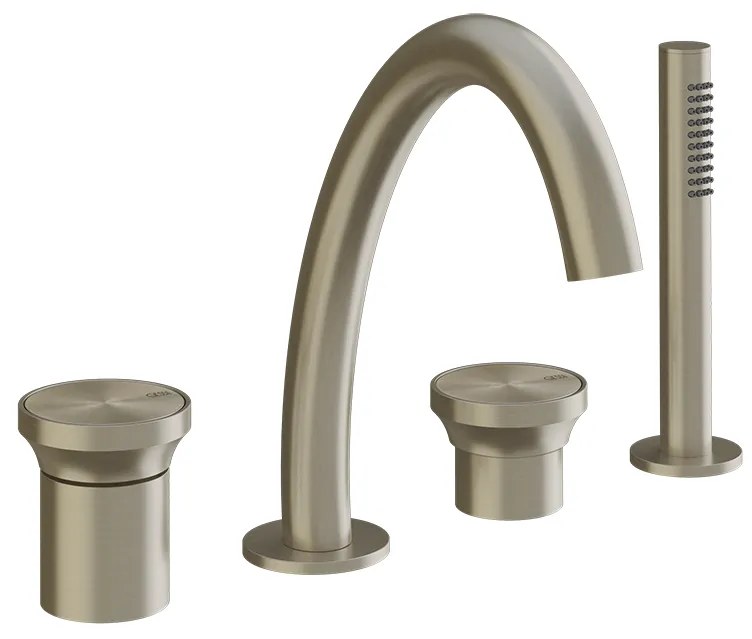 Gruppo vasca 4 fori con deviatore bocca vasca flessibile doccetta 66037 Gessi