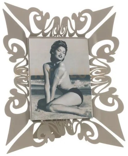 Cornice portafoto decori classici verticale vanity sabbia