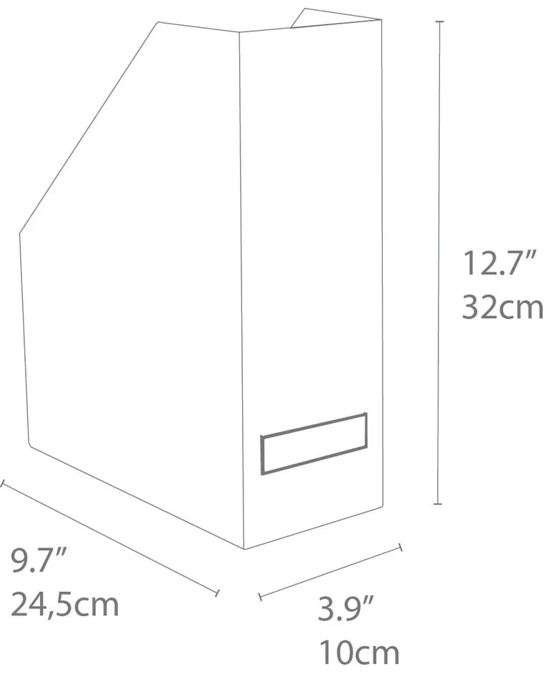 Organizzatore di documenti grigio scuro Viktoria - Bigso Box of Sweden