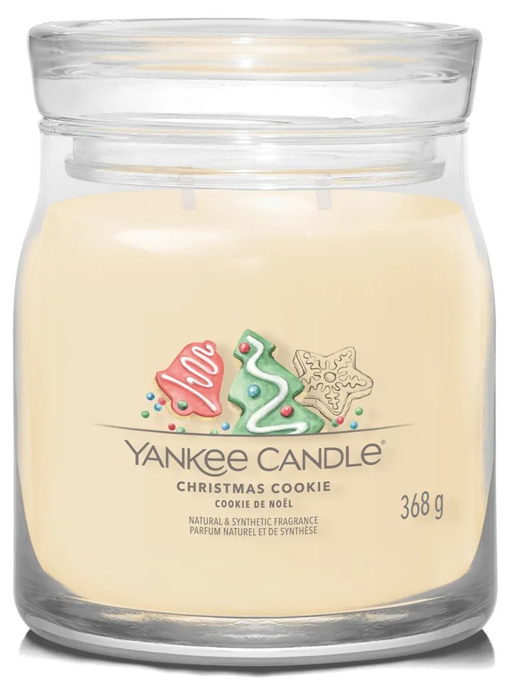 Christmas Cookie candela in giara media Yankee Candle