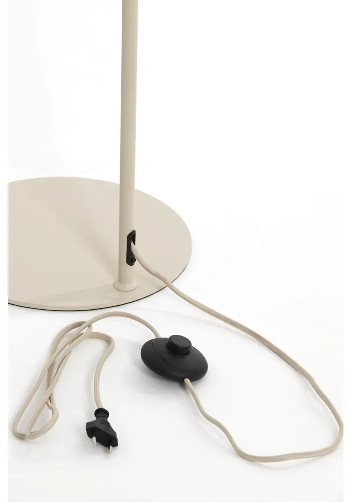 Lampada da terra beige con paralume in tessuto (altezza 156,5 cm) Elati - Light &amp; Living