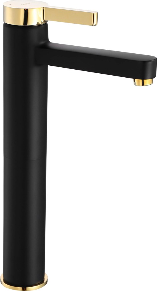 Rubinetto da lavabo Rea Polo Black Gold High