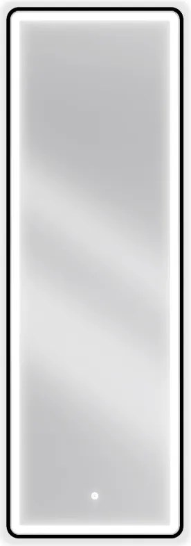 Mexen Coro specchio da bagno retroilluminato 50 x 150 cm, LED 6000K, antiappannamento, cornice nera - 9817-050-150-611-70