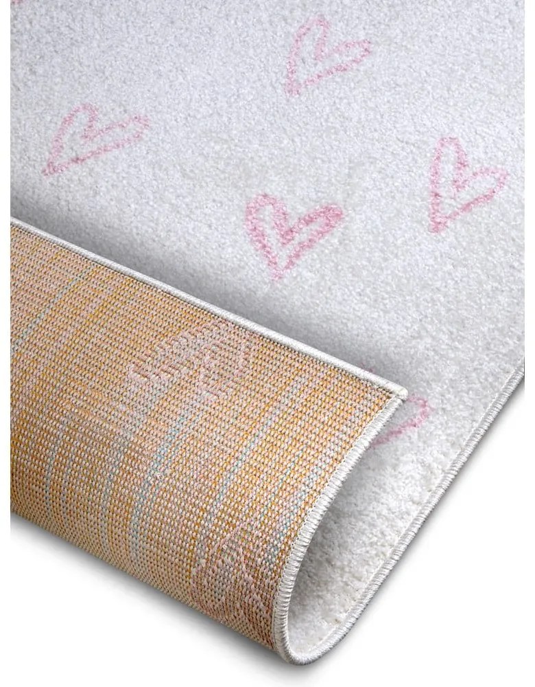 Tappeto per bambini rosa e bianco 120x170 cm Hearts - Hanse Home