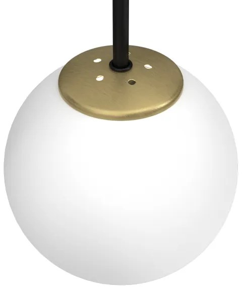 Applique CAMBRIDGE 1xE14/60W/230V nero/ottone