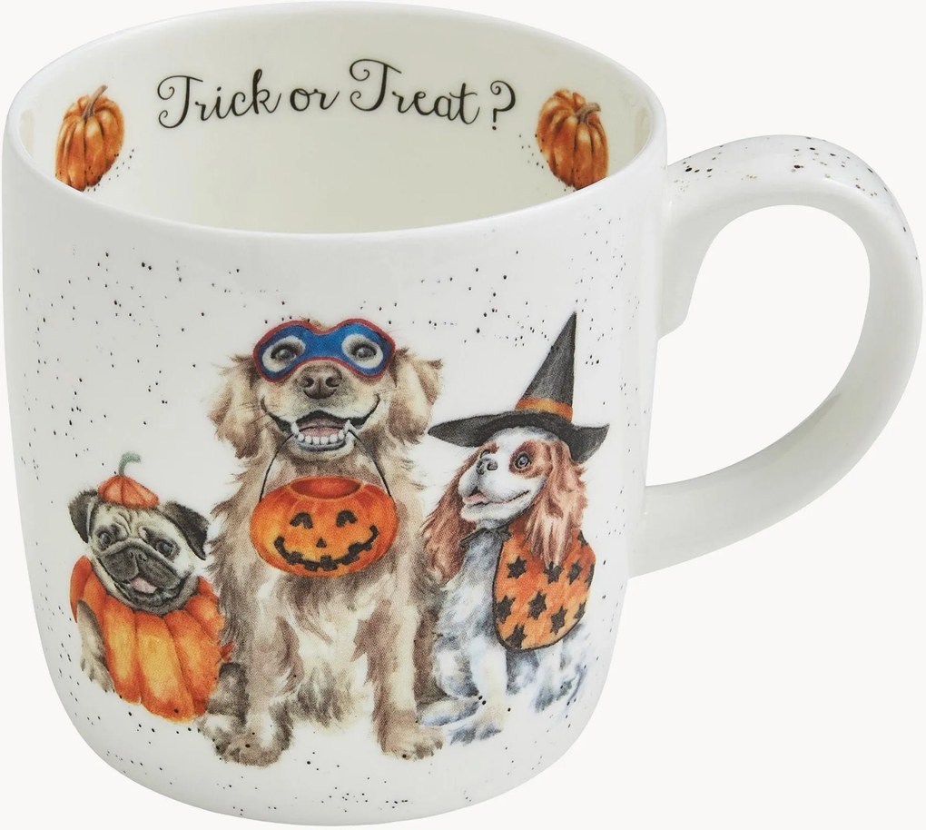 Set di 4 tazze in Fine Bone China Dogs