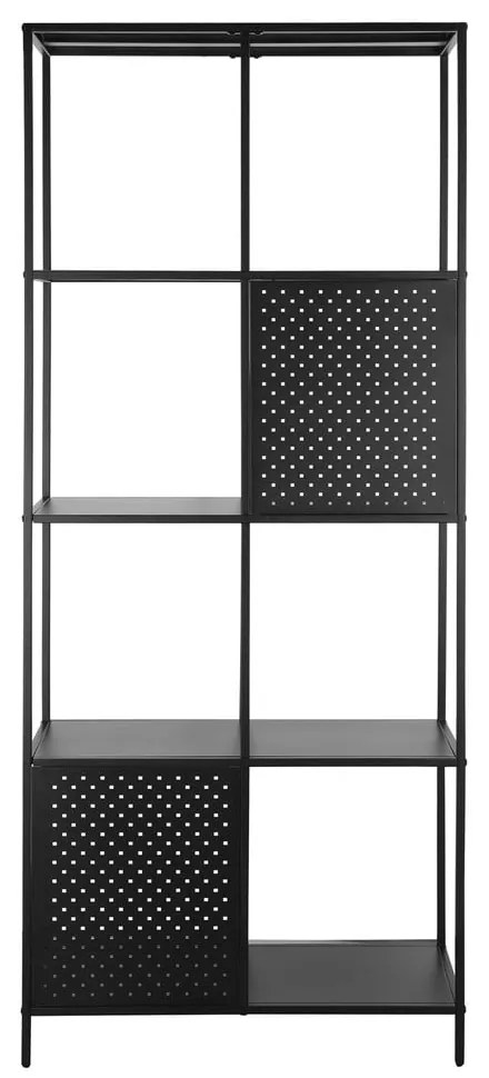 Libreria in metallo nero 75x180 cm Charleston - Støraa