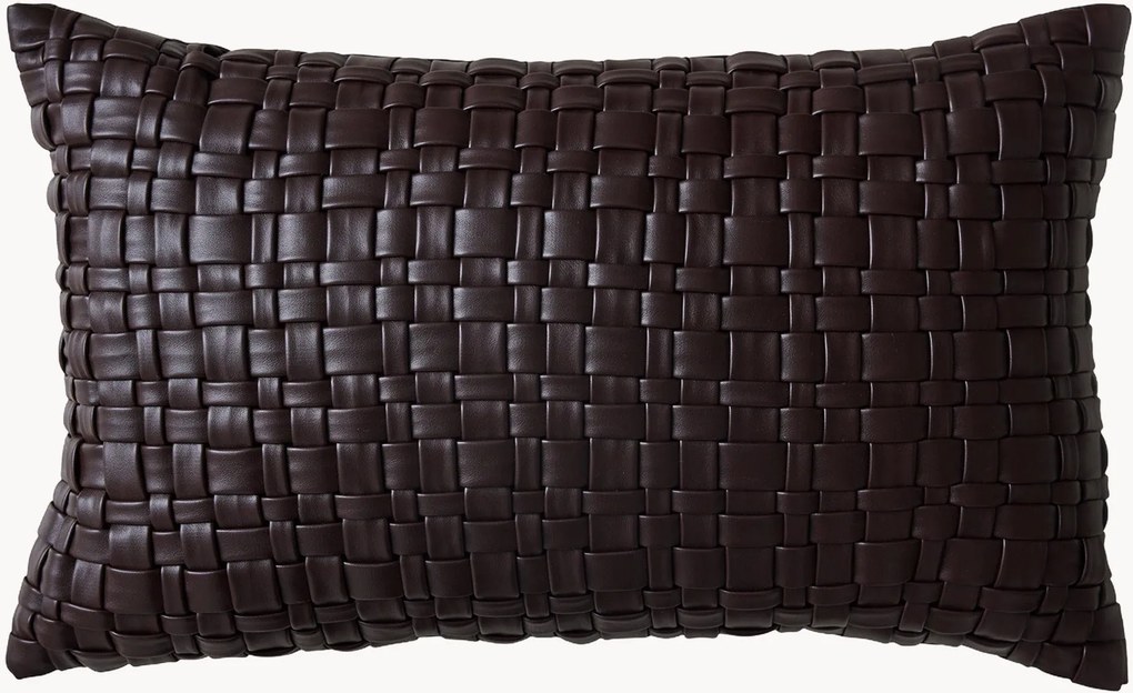 Cuscino in pelle Chocolate