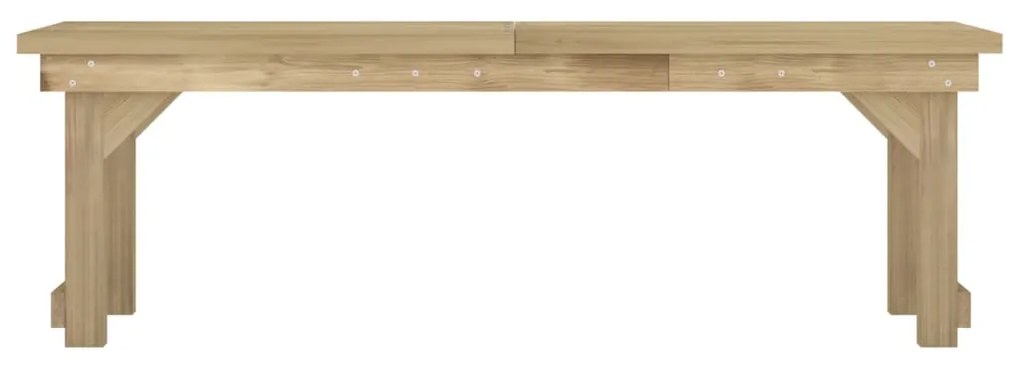 Set da pranzo per giardino 3 pz in legno di pino impregnato