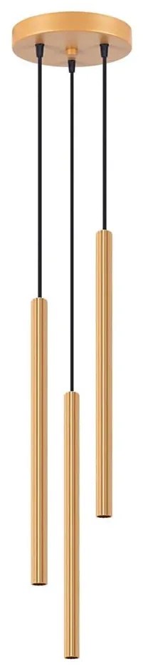 Sollux SL.1342 - Lampadario a sospensione con filo ARCHE 3xG9/8W/230V oro