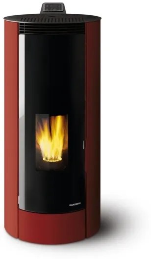 Palazzetti Melita 8 Stufa A Pellet Ecofire Ad Aria 8kw Con Struttura In Acciaio Bordeaux