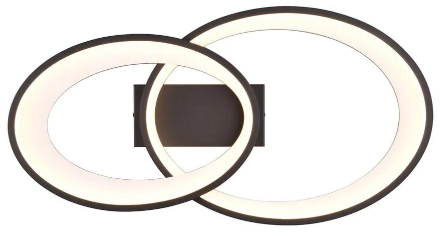 Plafoniera LED bianca e nera 30x57 cm Malaga - Trio