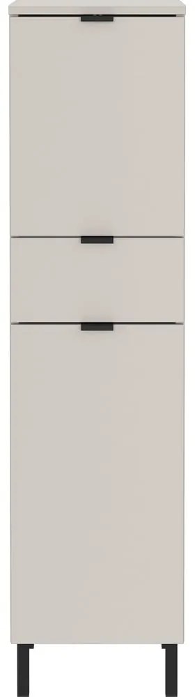 Mobile per bagno color crema alto e stretto 30x120 cm Arcena – Germania