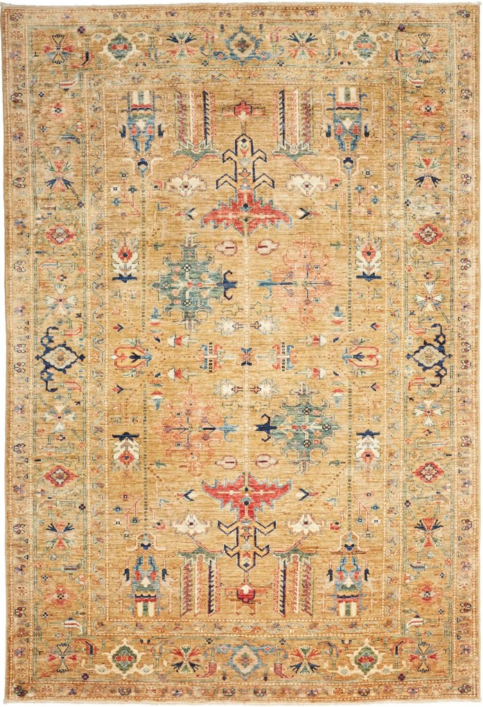 Kazak Tappeto orientale 170 x 240 Marrone (Pakistan) Annodato A Mano
