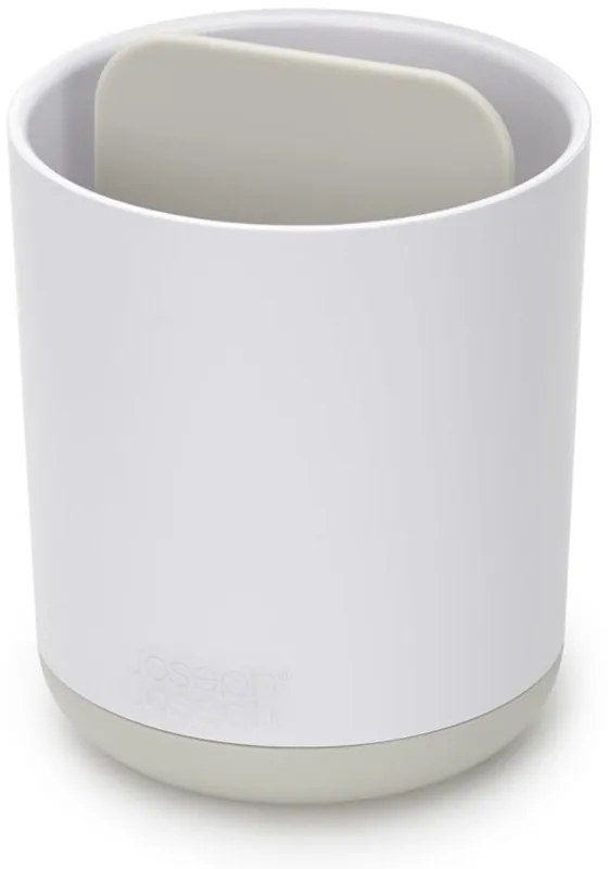 Bicchiere di plastica bianco per spazzolini da denti Duo - Joseph Joseph