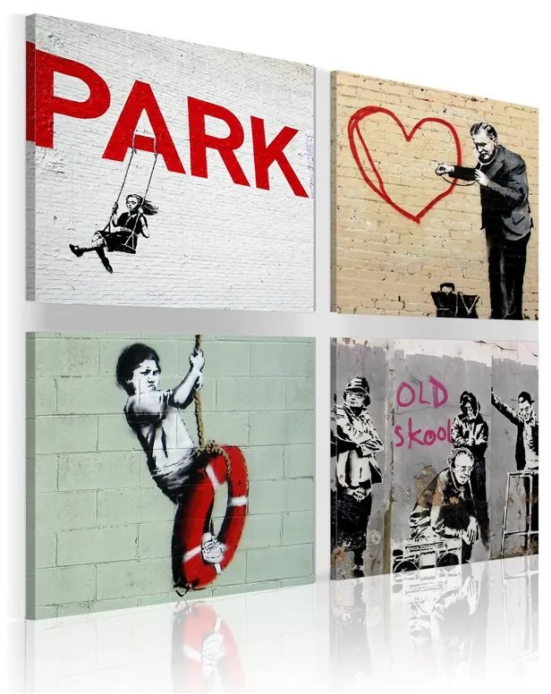 Quadro Banksy ispirazioni urbane