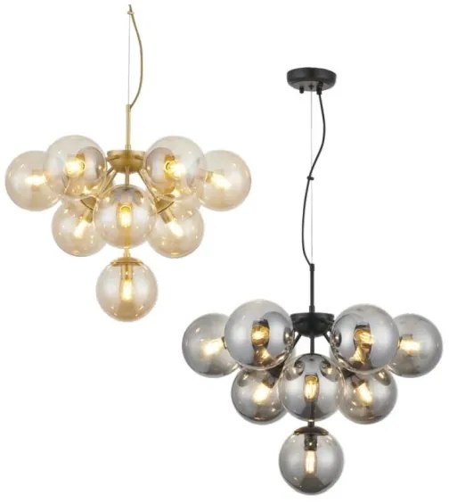 Redo 01-2940 - Lampadario a sospensione con filo AGAPE 10xE14/28W/230V oro