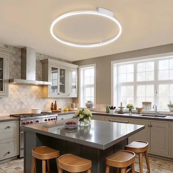 Brilagi - Lampada LED dimmerabile PORTOFINO LED/60W/230V Ø 80 cm argento + telecomando