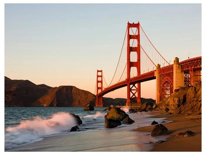 Fotomurale Il Golden Gate Bridge tramonto, San Francisco
