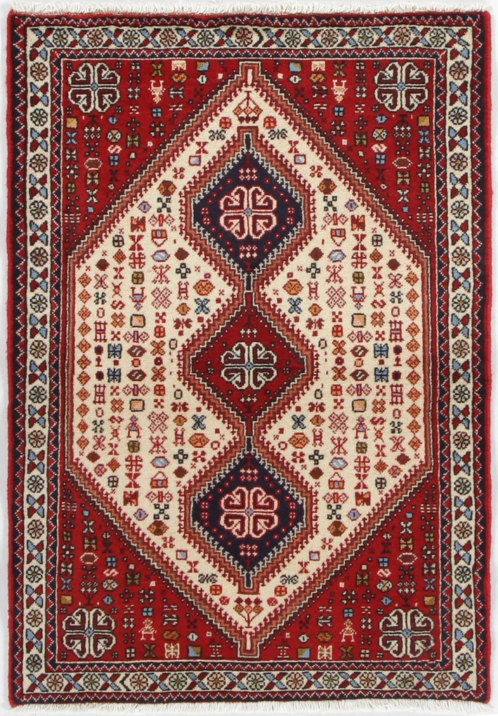Abadeh Tappeto 80 x 130 (Iran) Annodato A Mano