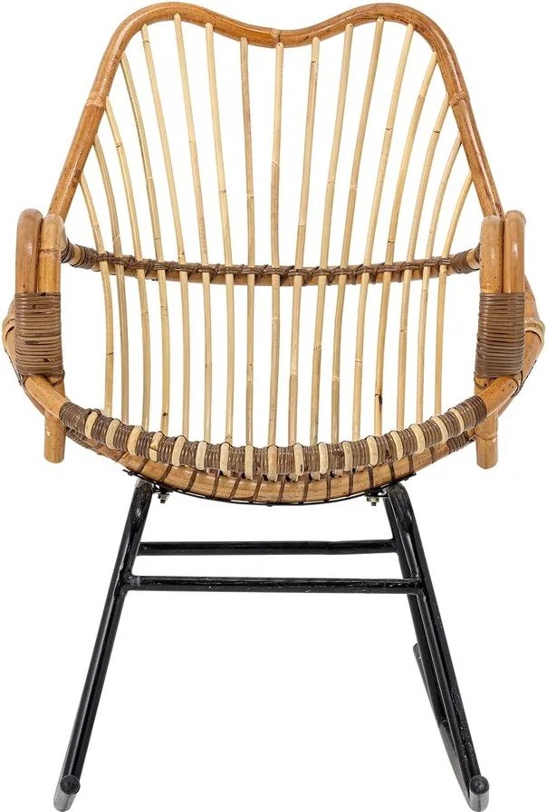 Sedia a dondolo in colore naturale Reine - Bloomingville