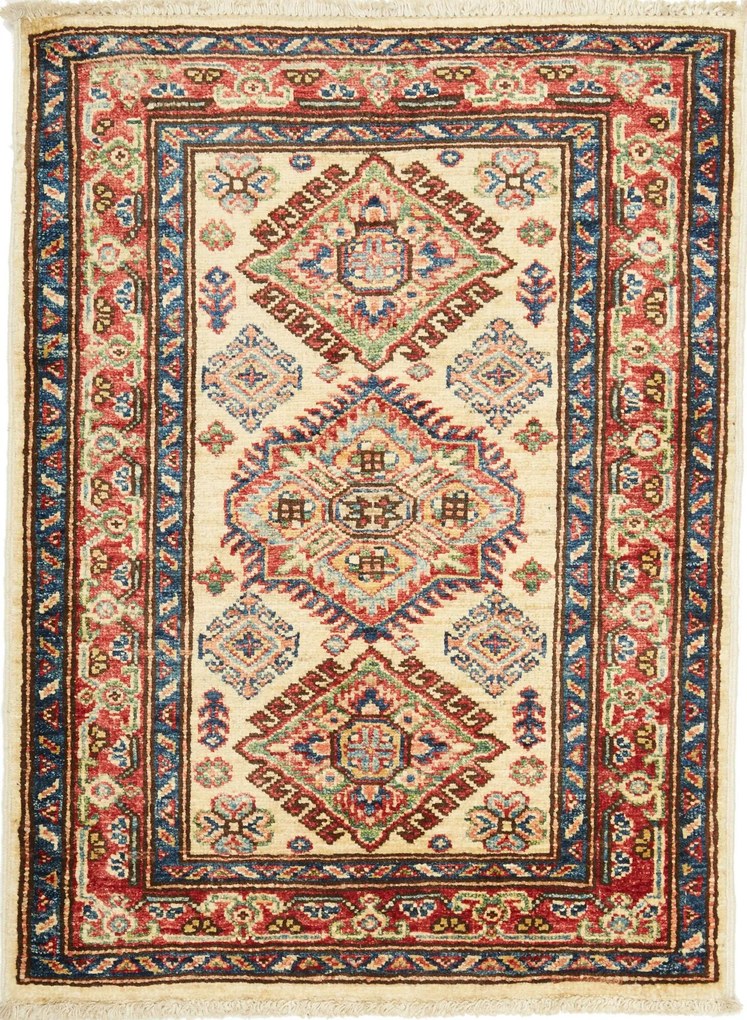 Kazak Tappeto 70x90 Rosso (Pakistan) Annodato A Mano