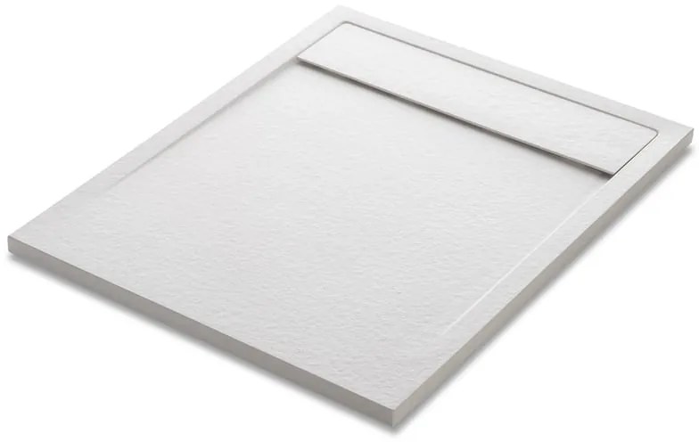 Piatto doccia SENSEA in resina Neo bianco L 70 x L 90 x H 3 cm opaco effetto pietra