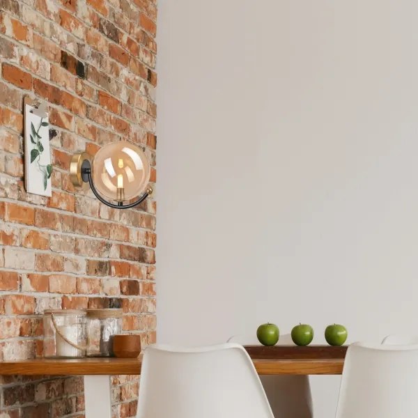 Applique GEORGIA 1xE14/5W/230V oro/fumé beige