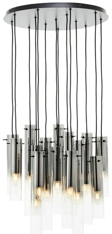 Lampadario Moderno Glasini PE14 / E14 / w/o bulbs cromo paralume trasparente 14x E14 Ø52cm BRILLIANT