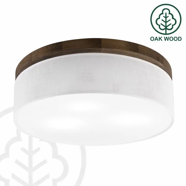 Brilagi - Lampada LED da soffitto BELLADONNA 3xE27/15W/230V Ø50 cm bianco/noce