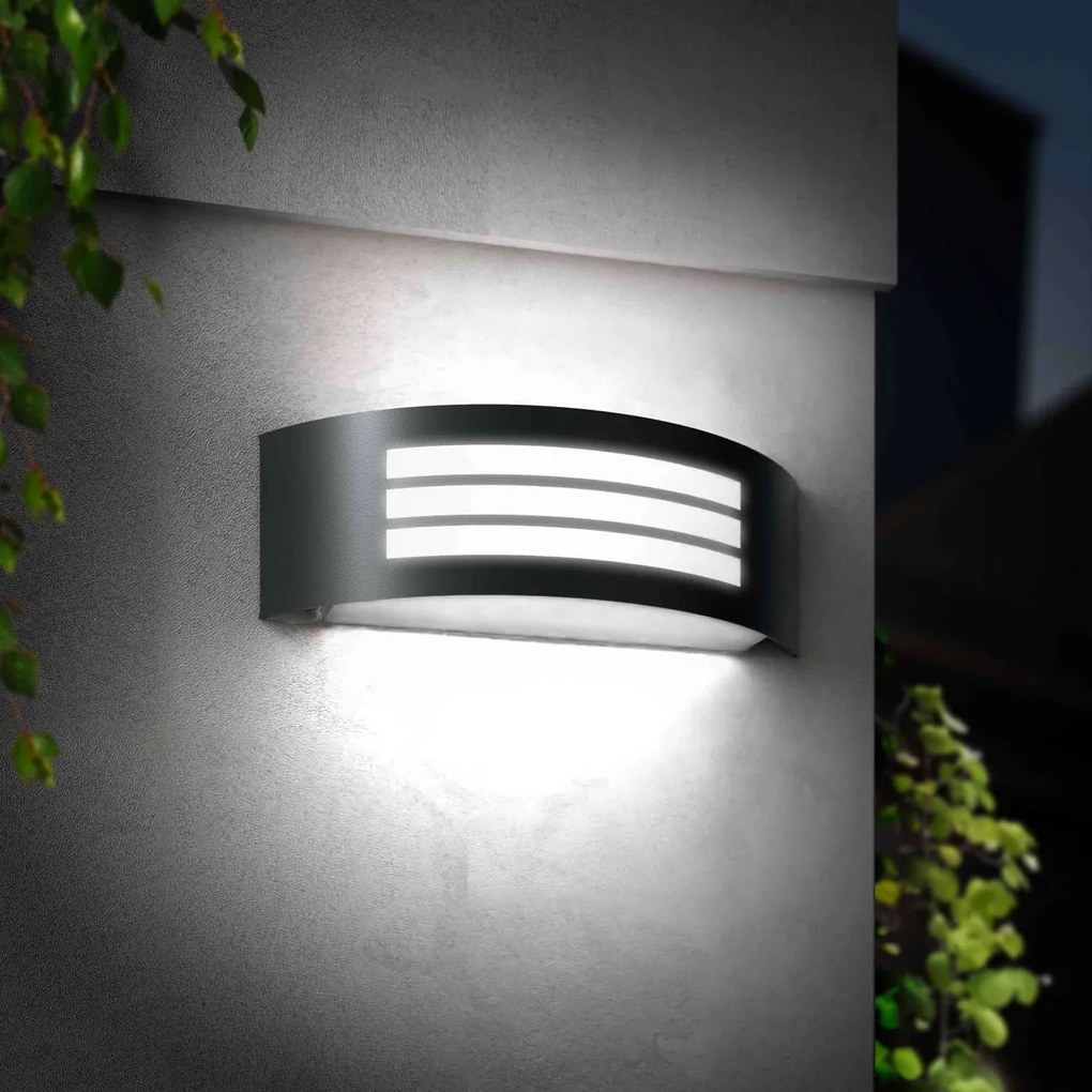 Applique Nera E27 IP54 da Esterno Antiabbagliamento - Serie SHELL