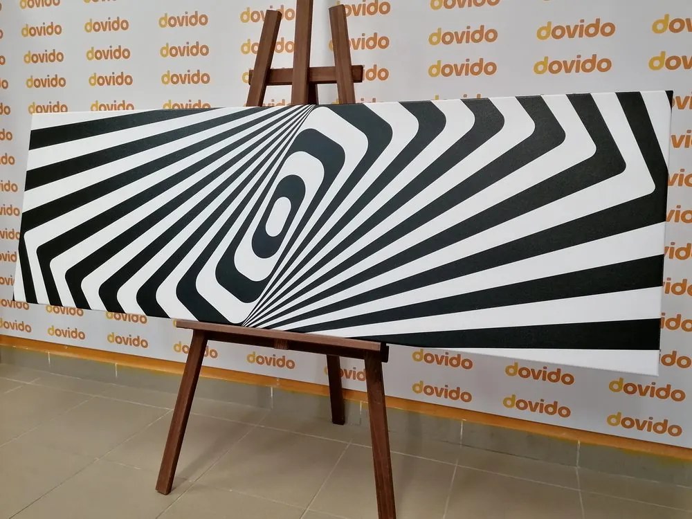 Stampa su tela – Illusione in bianco e nero