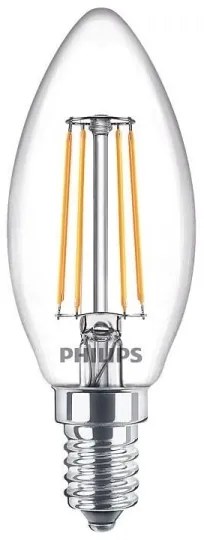 Confezione da 3 lampadine LED VINTAGE Philips B35 E14/4,3W/230V 2700K