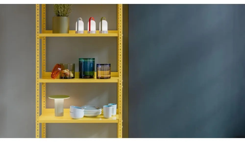 Lampada da tavolo a LED dimmerabile verde (altezza 18 cm) Fungo - Remember