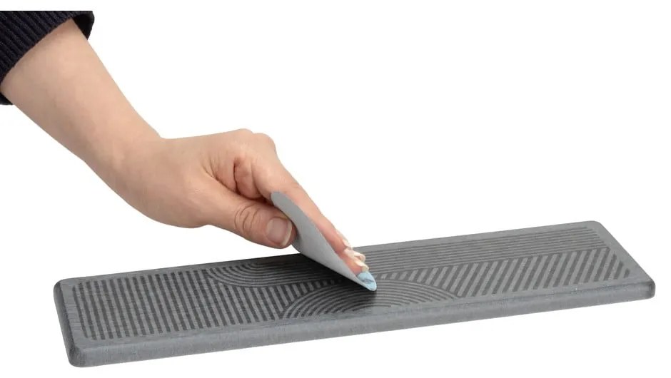 Tappetino scolapiatti grigio in diatomite 30x8 cm Damon – Wenko