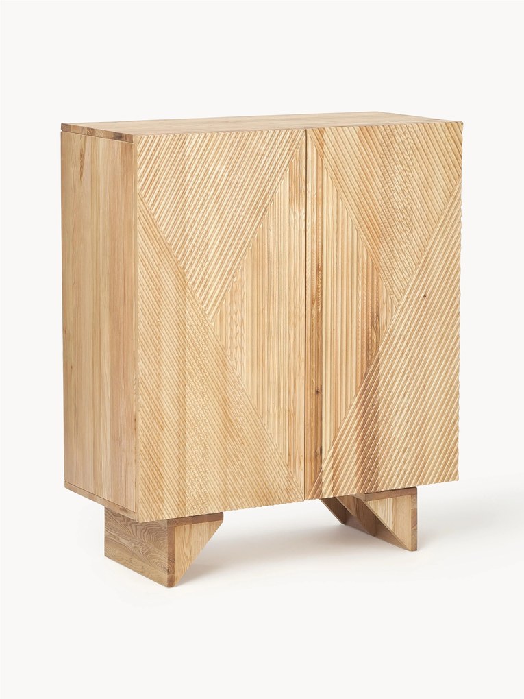 Credenza alta in legno di frassino Louis