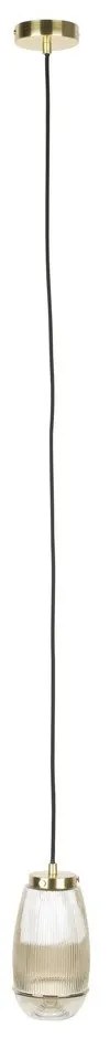 Lampada a sospensione color oro con paralume in vetro ø 12 cm Robin - White Label