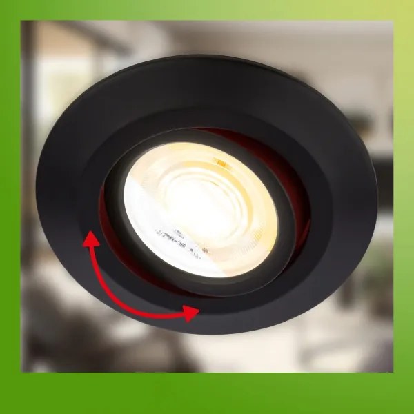 Briloner 7586035 - Set da 3 plafoniere LED per bagno KLIRA 1xLED/4,9W/230V IP23 nero