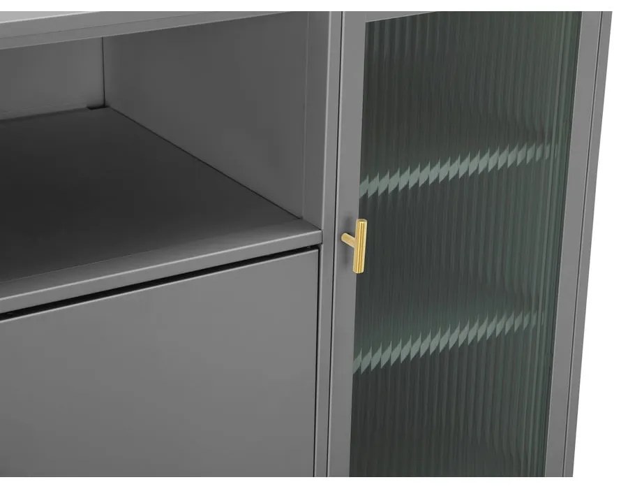 Vetrina grigia in metallo 104x80 cm Rosalie - Støraa