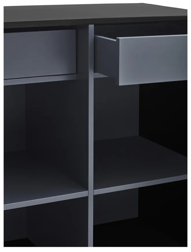 Cassettiera nera , larghezza 92 cm Doric - Teulat