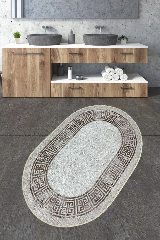 Tappetino per il bagno marrone chiaro 70x120 cm Arturo – Foutastic