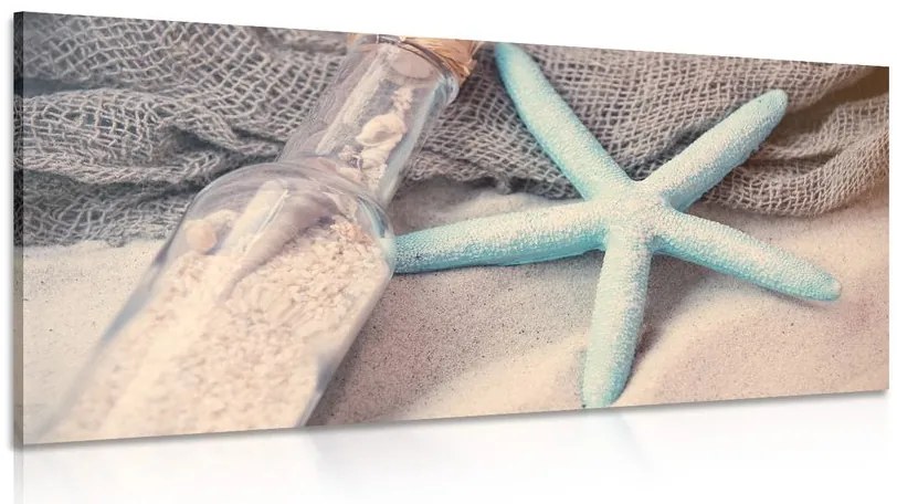 Quadro su tela – Stella marina sulla spiaggia