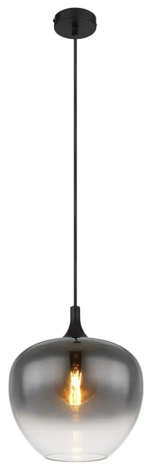 Globo 15548H1 - Lampadario a sospensione con filo MAXY 1xE27/60W/230V nero