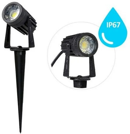 Lampada LED da esterno LED/3W/230V 4000K IP67 nero