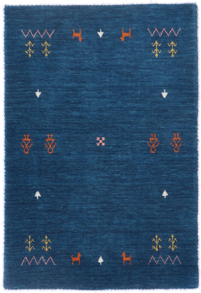 Tappeto orientale 90x60 (Indian) Annodato A Mano