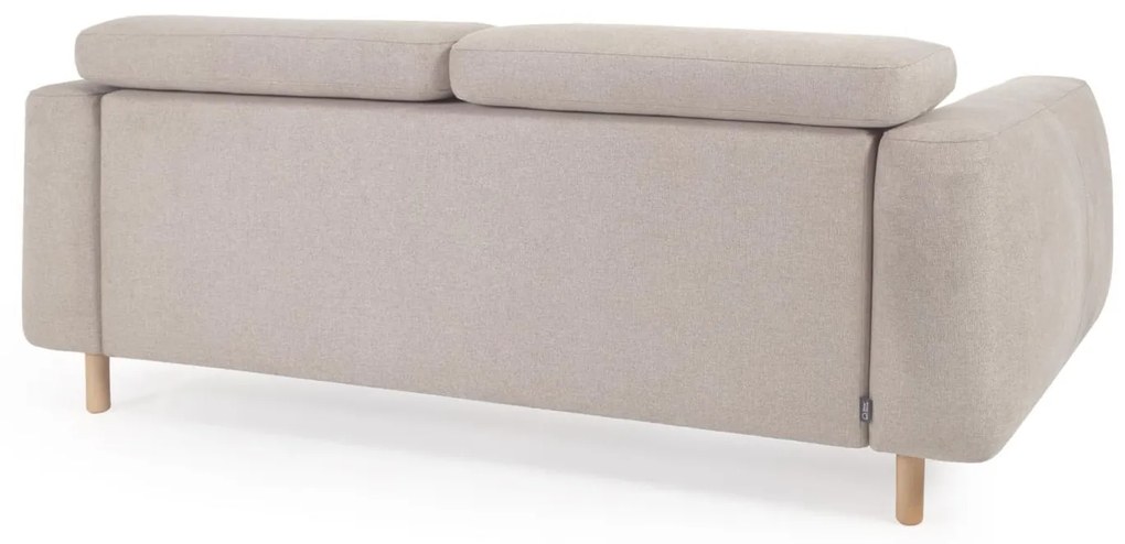 Kave Home - Divano Singa 3 posti beige 215 cm