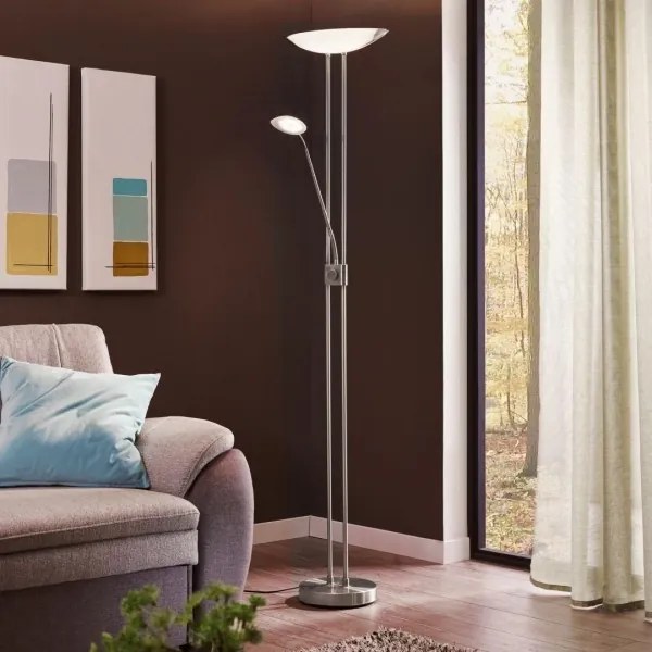 Eglo 93875 - Lampada LED dimmerabile BAYA 1 LED/20W + LED/2,5W cromo lucido